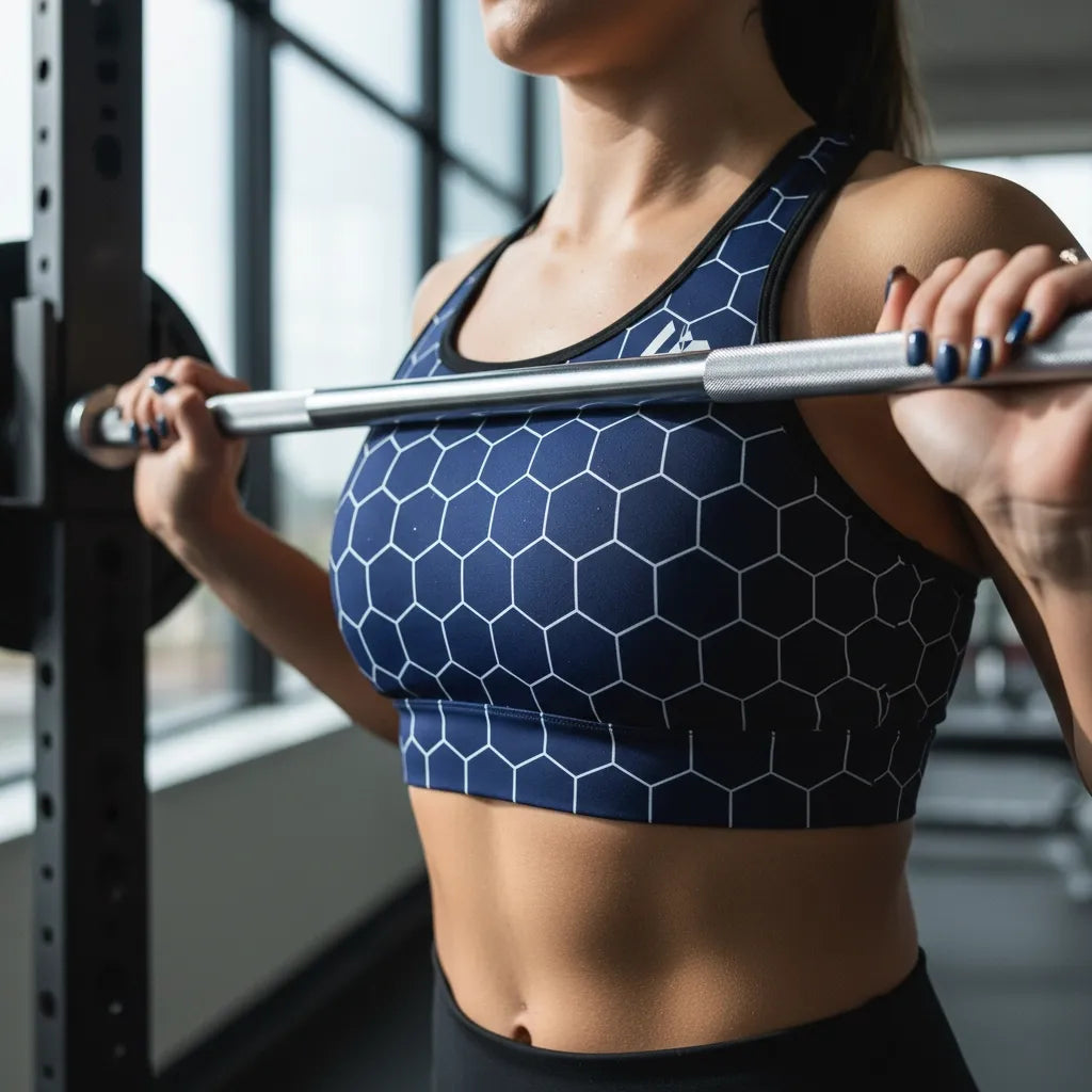 Up Intensity Midnight Hex Sports Bra
